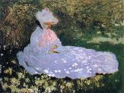 Claude Monet The Reader oil painting reproduction